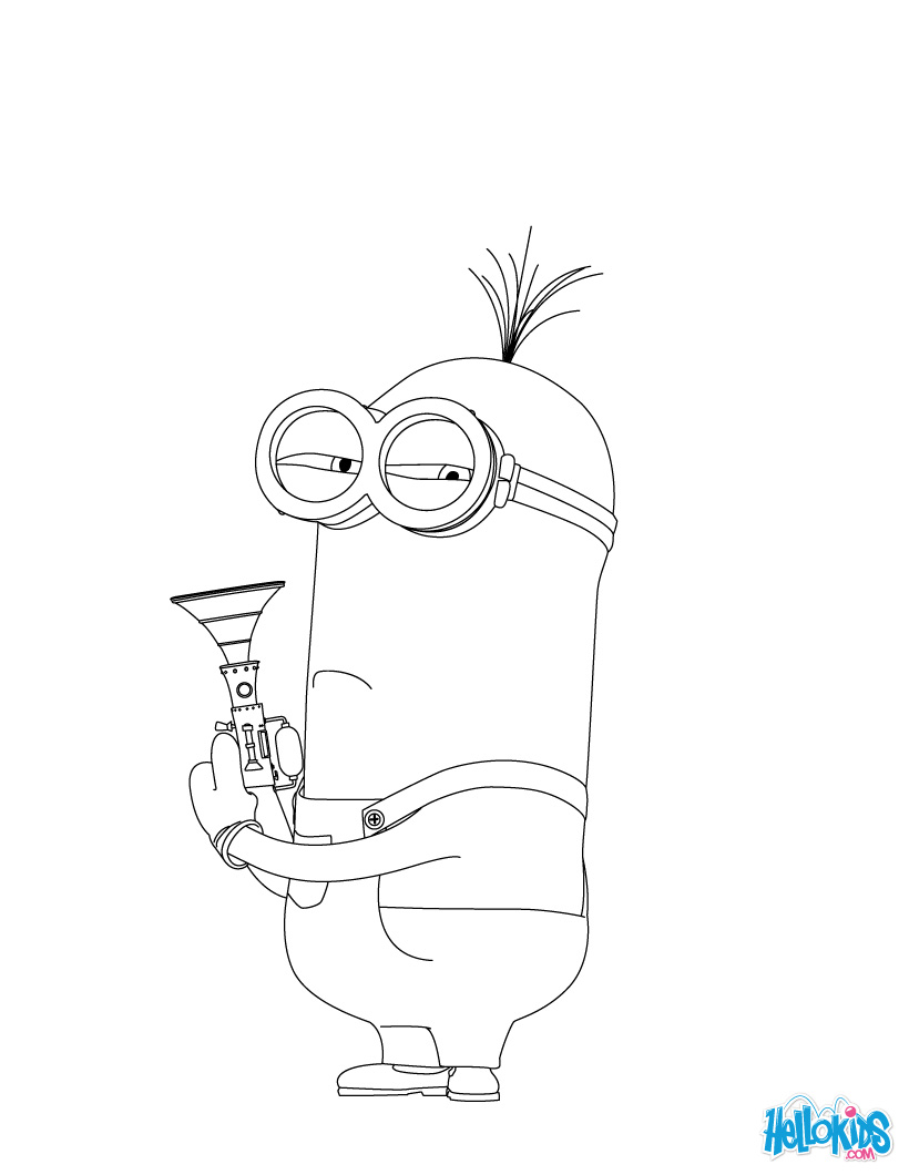 Minionki kolorowanki